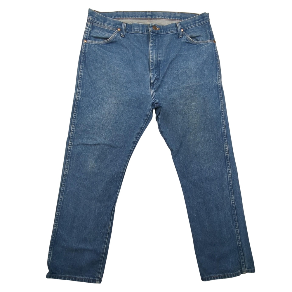 Wrangler Jeans Mens 40x30 13MWZ Cowboy Cut Classic Blue Denim Straight Fit